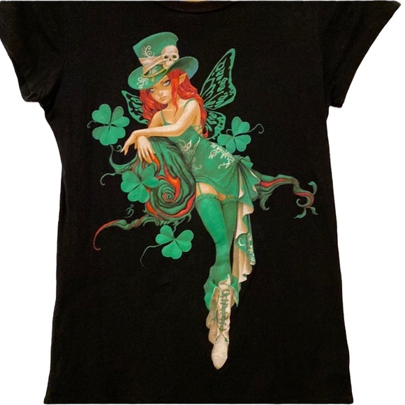 Trick Fairy Tops - OFFERS Lucky Trick Fairy Med From Hot Topic. Authentic&Vintage Great Lucky Charm